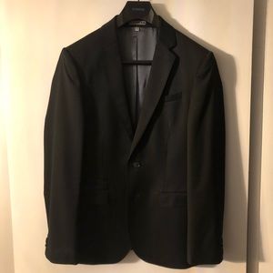 Express Men Photographer Fitted Suit Jacket